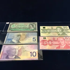 5 assorted Canadian Bank Notes