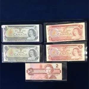 Canadian $1 & $2 Bank Notes assorted