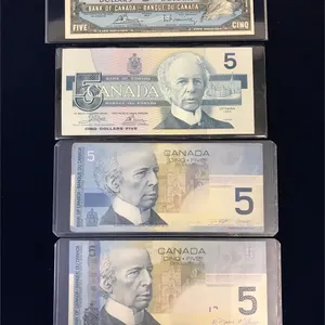 1954, 1986, 2002, 2006 Canadian $5 Bank Notes