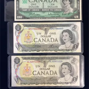 1967, two 1973 Canadian $1 Bank Notes