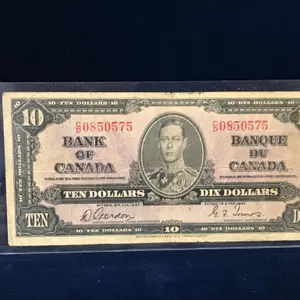 1937 Canadian $10 Bank Note
