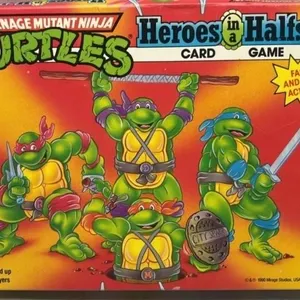 Vintage TMNT Heroes & half shells card game toy