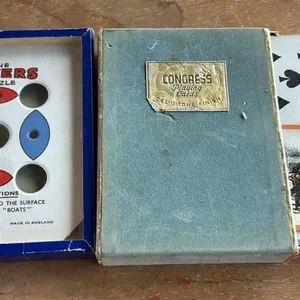 Vintage Toy Lot Divers Puzzle & Cards lot