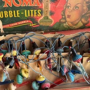 Vintage Noma Bubble Lites Set with box
