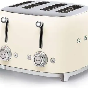 NEW $260 Smeg 50's Style Retro 4 Slice Toaster