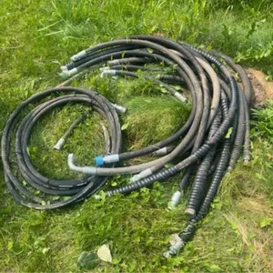 Bundle assorted Hydraulic hoses, approx 16