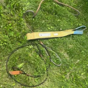 3 Slings, 1 Nylon & 2 Wire rope