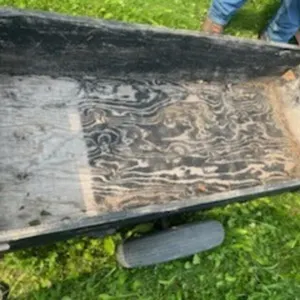 Black Wood quad trailer, 55" x 22"