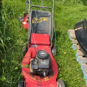 2 Red Rally 20" push mowers, Not Seized, Not