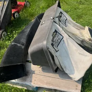 Rear bagger system for John Deere mower
