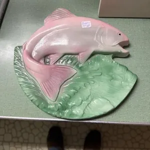 Ceramic fish wall ornament