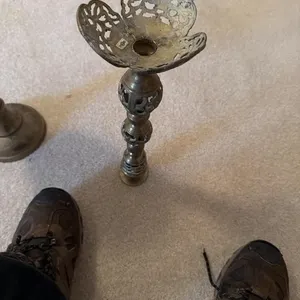 Vintage brass candle holder