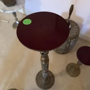 Vintage brass planting stand