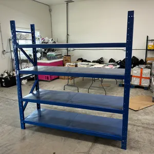 Unused Four Tier Metal Shelf 300 lb (78" x 23.5 x 79.5)