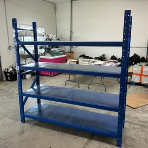 Unused Four Tier Metal Shelf 300 lb (78" x 23.5 x 79.5)
