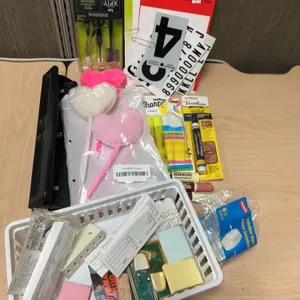 Office and Home Supplies Lot: Highlighters, Address Plate Kit, Tape, Markers, and More (18+ Pieces)