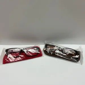 Norperwis Reading Glasses +5.00 Strength With Red and Brown Cases, New in Packaging (2 Pairs)