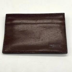 Coach Leather Card Holder with Moneyclip