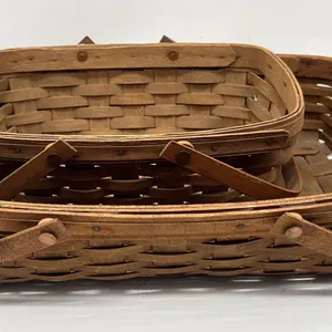 Woven Oak Gathering Baskets