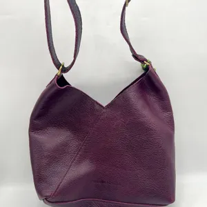 Portland Leather Plum Crossbody Bag