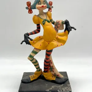 Italian Clown Figurine on Carrara Marble
