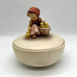 Hummel Goebel Girl With Chick Bowl