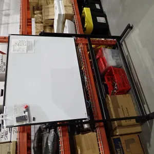 Viz-Pro Double Sided 48"x36" Magnetic Mobile Whiteboard.