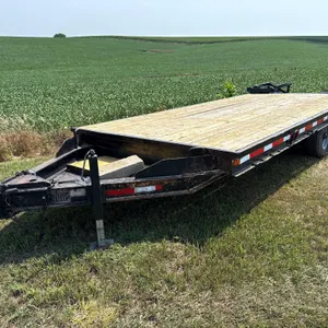 1972 Fruehof 8ft x 19ft Flatbed Equipment Trailer