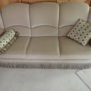 Triple Seat Sofa with fringe