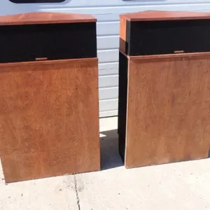 Pair of Vintage 1976 Klipsch Klipschorn KC-BR Corner Horn Speakers