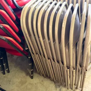 12 Matching Metal Folding Chairs