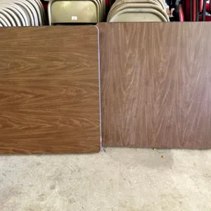 2 Wooden Folding Tables, 36 X 36