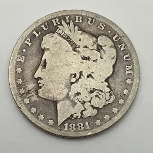1881 US Morgan Silver Dollar
