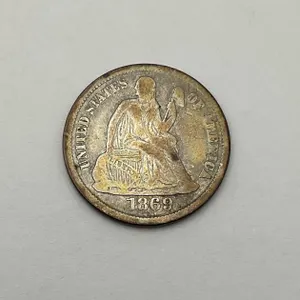 1869-S Seated Liberty Dime