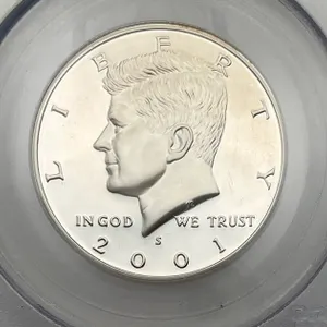 2001-S Silver Proof Kennedy Half Dollar, PCGS PR69 DCAM