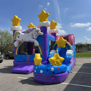 Unicorn Bounce House With Slide