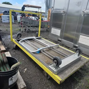 (2) Rolling Metal Carts