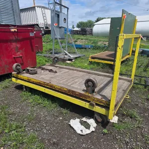 (2) rolling carts on wheels