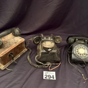 THREE VINTAGE PHONES