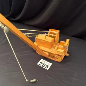 HANDRCRAFTED WOODEN CATERPILLAR MODEL