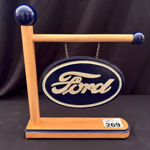 WOOD DESKTOP FORD SWING SIGN