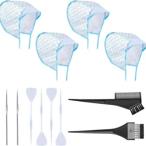 12-Piece Professional Hair Highlighting Cap & Tool Kit – New