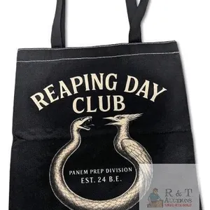 New Hunger Games " Reaping Day Club " Tote Bag, Double Sided Print, 13.5" × 15.5"