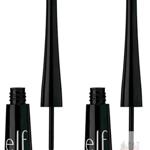2 New e.l.f. Expert Liquid Liner, High-Pigmented, Extra-Fine Liquid Eyeliner For Precise Definition, Long-Lasting, Vegan & Cruelty-Free, Jet Black