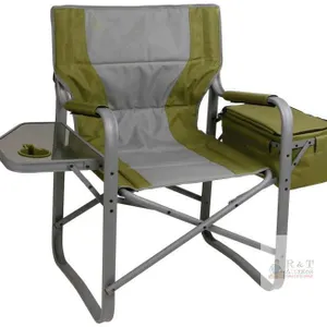 NEW Coleman Director’s Camp XL Chair with Cooler, Folding Side Table, 350 lb Capacity, Padded Armrests