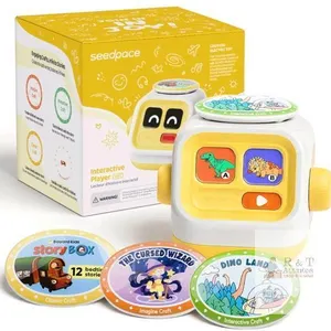 new retails $120+ Seedpace Interactive Story Player Box - 3 Story Discs, Battery Operated, For Ages 3-8
