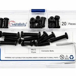 20-piece Metallixity set: 10 M6-1×30 bolts + 10 M6×12 cap nuts.