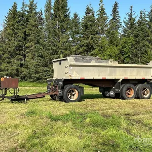 1990 M & M 20 ft Tri/A Pup Aluminum End Dump Trailer