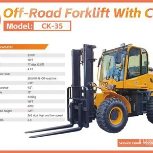 2026 Captok CK35 4x4 Rough Terrain Forklift (Unused)