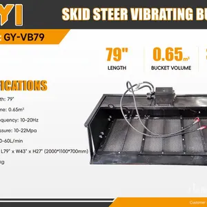 2026 GIYI GY-VB79 79 in Vibrating Skid Steer Screening Bucket (Unused)